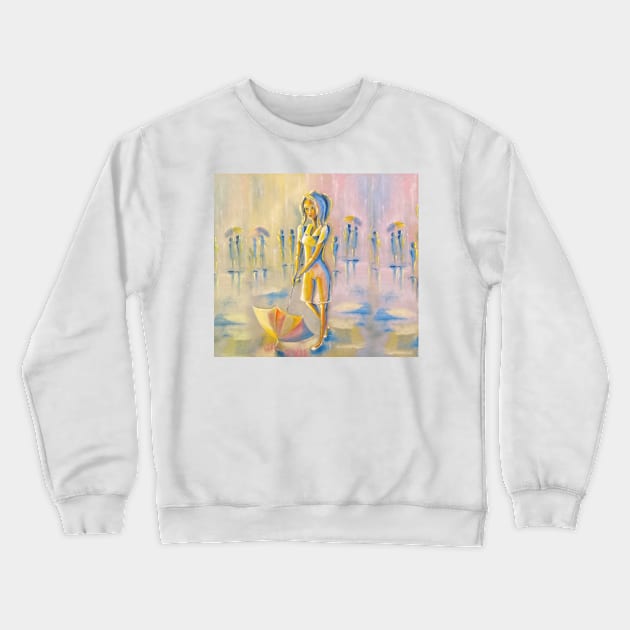 Summer rain Crewneck Sweatshirt by CatCoconut-Art